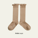 Charger l&#39;image dans la galerie, Chaussettes JOSEPHINE COLLEGIEN - hautes à côtes avec dentelle
