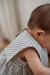 Robe COLOMBE - carreaux milk