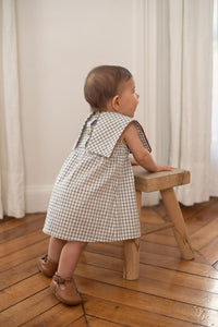 Robe COLOMBE - carreaux milk